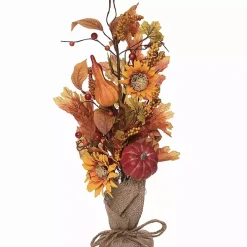 Pumpkin and Sunflower Harvest Arrangement