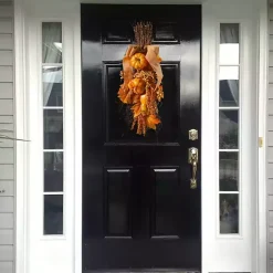 Pumpkin Berry Burlap Bundle Teardrop Swag