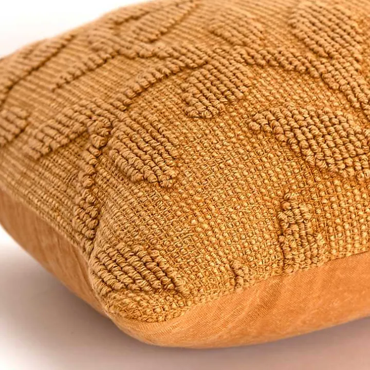 Pumpkin Stonewash Botanical Pillow