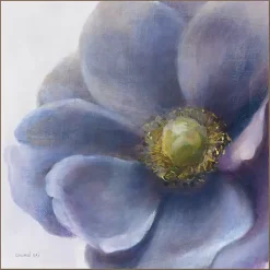 Purple Anemone Framed Canvas Art