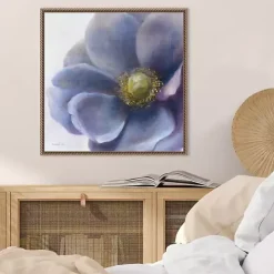 Purple Anemone Framed Canvas Art
