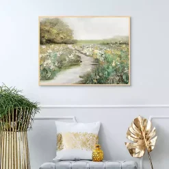 Quiet Meadow Framed Canvas Art Print