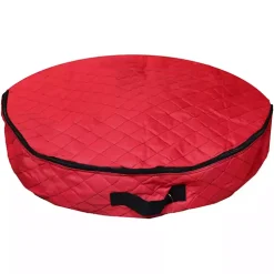 Quilted Christmas Wreath Storage Bag