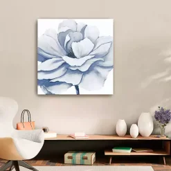 Radiant Blue Bloom Canvas Art Print