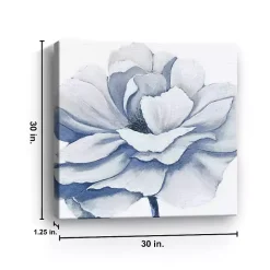 Radiant Blue Bloom Canvas Art Print