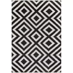 Rain Diamond Fringe Indoor/Outdoor Area Rug, 5x8