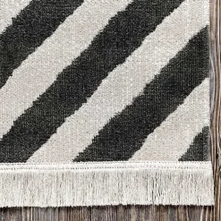 Rain Diamond Fringe Indoor/Outdoor Area Rug, 5x8