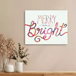 Rainbow Merry and Bright Canvas Art Print