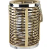 Rattan Hurricane Lantern with Jute Rope