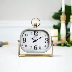 Rectangular Metal Tabletop Clock