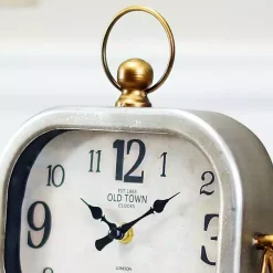 Rectangular Metal Tabletop Clock