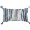 Recycled Denim Stitched Lumbar Pillow