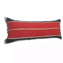 Red & Navy Nautical Rope Lumbar Pillow