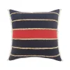Red & Navy Nautical Rope Throw Pillow, 24x24