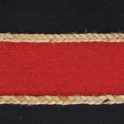 Red & Navy Nautical Rope Throw Pillow, 24x24