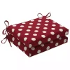 Red & White Polka Dot Square Cushions, Set of 2