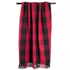 Red and Black Buffalo Check Throw