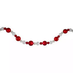 Red and White Shatterproof Ornament Tree Garland