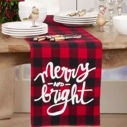 Red Buffalo Check Merry & Bright Table Runner