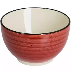 Red Gia Stoneware 24-pc. Dinnerware Set