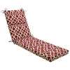 Red New Geometric Outdoor Chaise Cushion