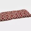 Red New Geometric Outdoor Settee Cushion