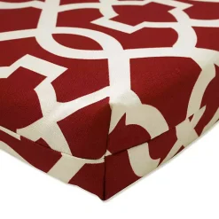Red New Geometric Outdoor Chaise Cushion