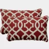 Red New Geometric 2-pc. Lumbar Pillow Set