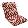 Red New Geometric Round Edge Outdoor Chair Cushion
