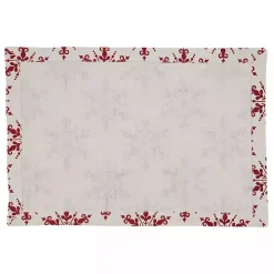 Red Snowflake Christmas Placemats, Set of 4