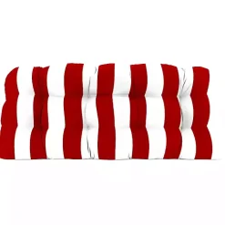 Red Stripe French 3-pc. Outdoor Wicker Cushion Set
