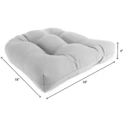 Red Stripe French 2-pc. Outdoor Wicker Cushion Set