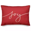 Reversible Peace and Joy Pillow