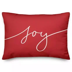 Reversible Peace and Joy Pillow