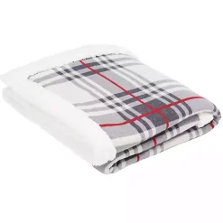 Ribbon Plaid Print Throw