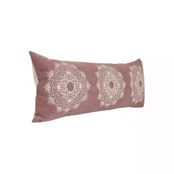 Rose Bohemian Medallion Lumbar Pillow