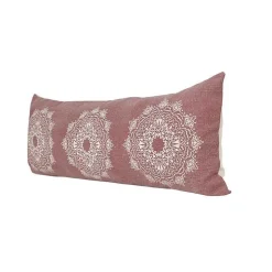 Rose Bohemian Medallion Lumbar Pillow