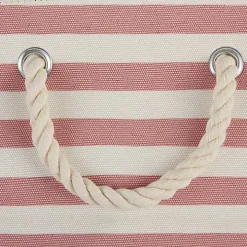 Rose Striped Paw Large Rectangular Pet Bin