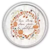 Round Be Grateful White Framed Wall Plaque