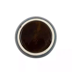 Round Blue Oversized Handle Jug Vase