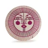 Round Pink Sunshine Face Pillow