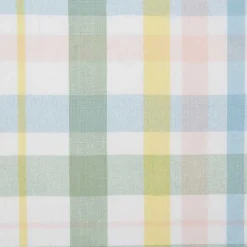 Round Sweet Spring Plaid Tablecloth, 70 in.