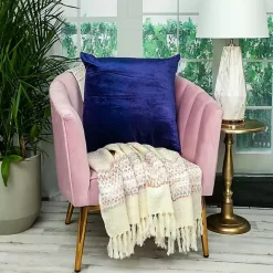 Royal Blue Velvet Pillow