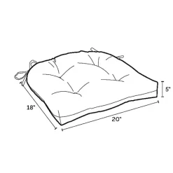 Ruby Leala 2-pc. Outdoor Wicker Chair Cushion Set