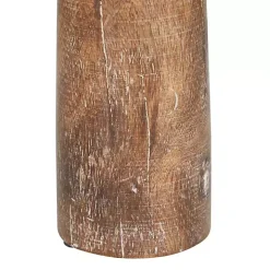 Rust Rustic Mango Wood 3-pc. Candle Holder Set