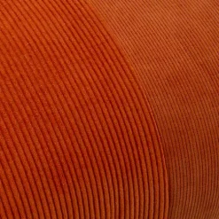 Rust Velvet Corduroy Lumbar Pillow
