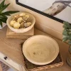 Rustic Forest Ivory Hand Carved 2-pc. Bowl Set