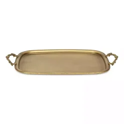 Rustic Gold Metal Decorative Tray