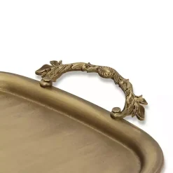 Rustic Gold Metal Decorative Tray