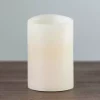 Rustic Ivory LED Pillar Candle, 4x6 in.